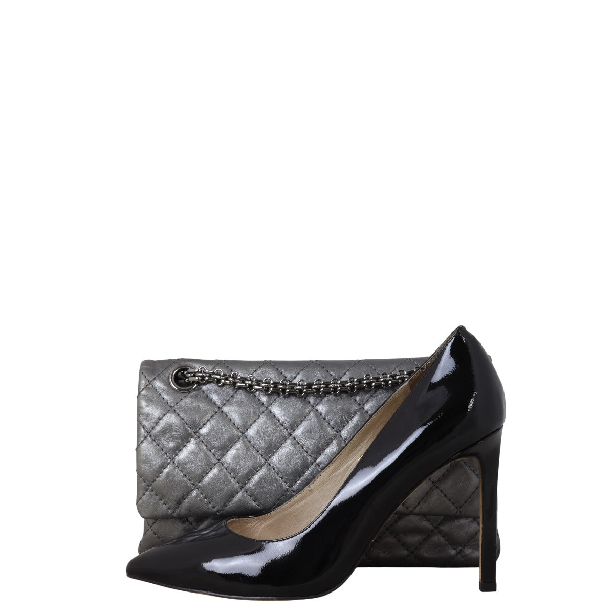 Chanel 2.55 Reissue 226 Double Flap Bag with Mini Pouch