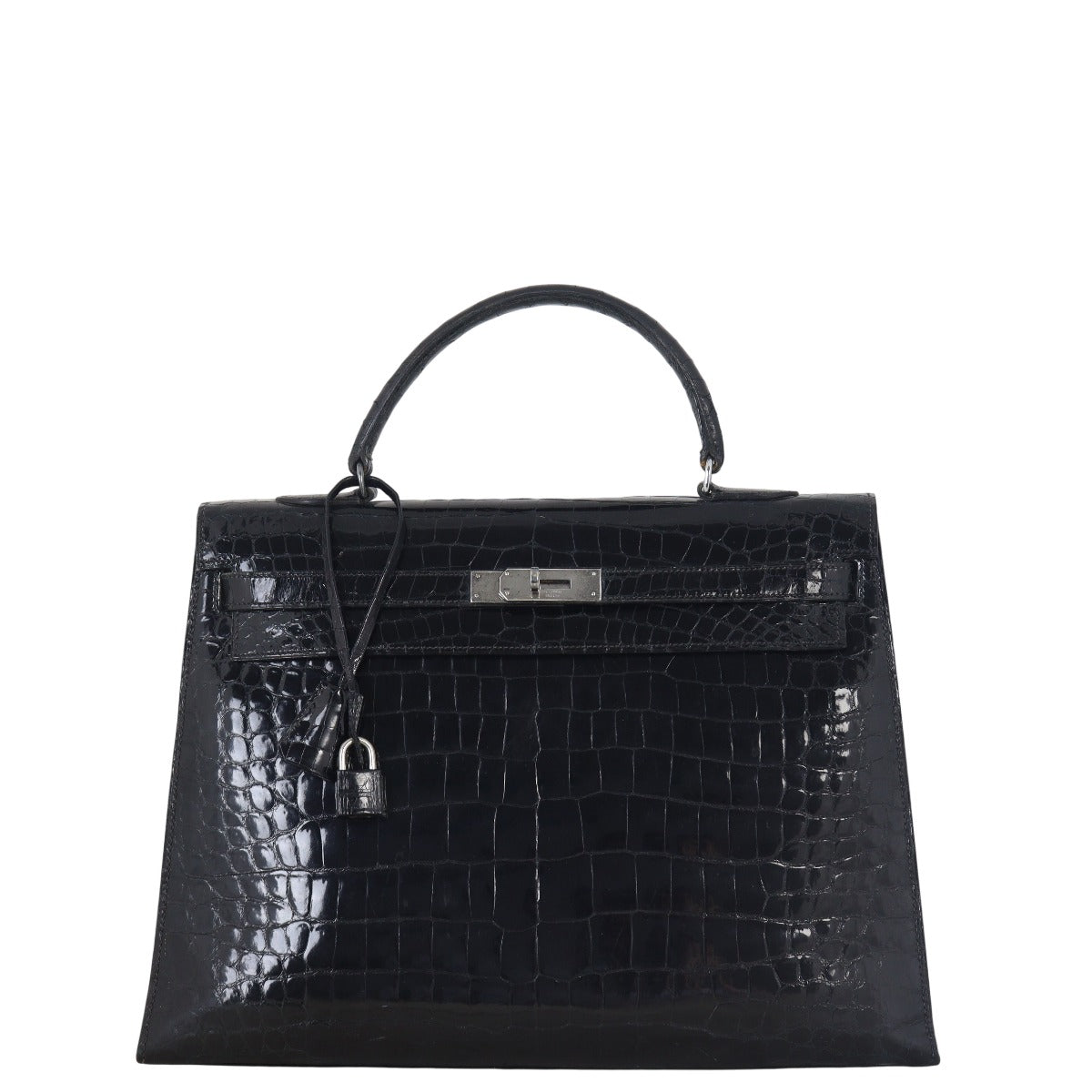 Hermes Kelly 35 Sellier Crocodile Vintage