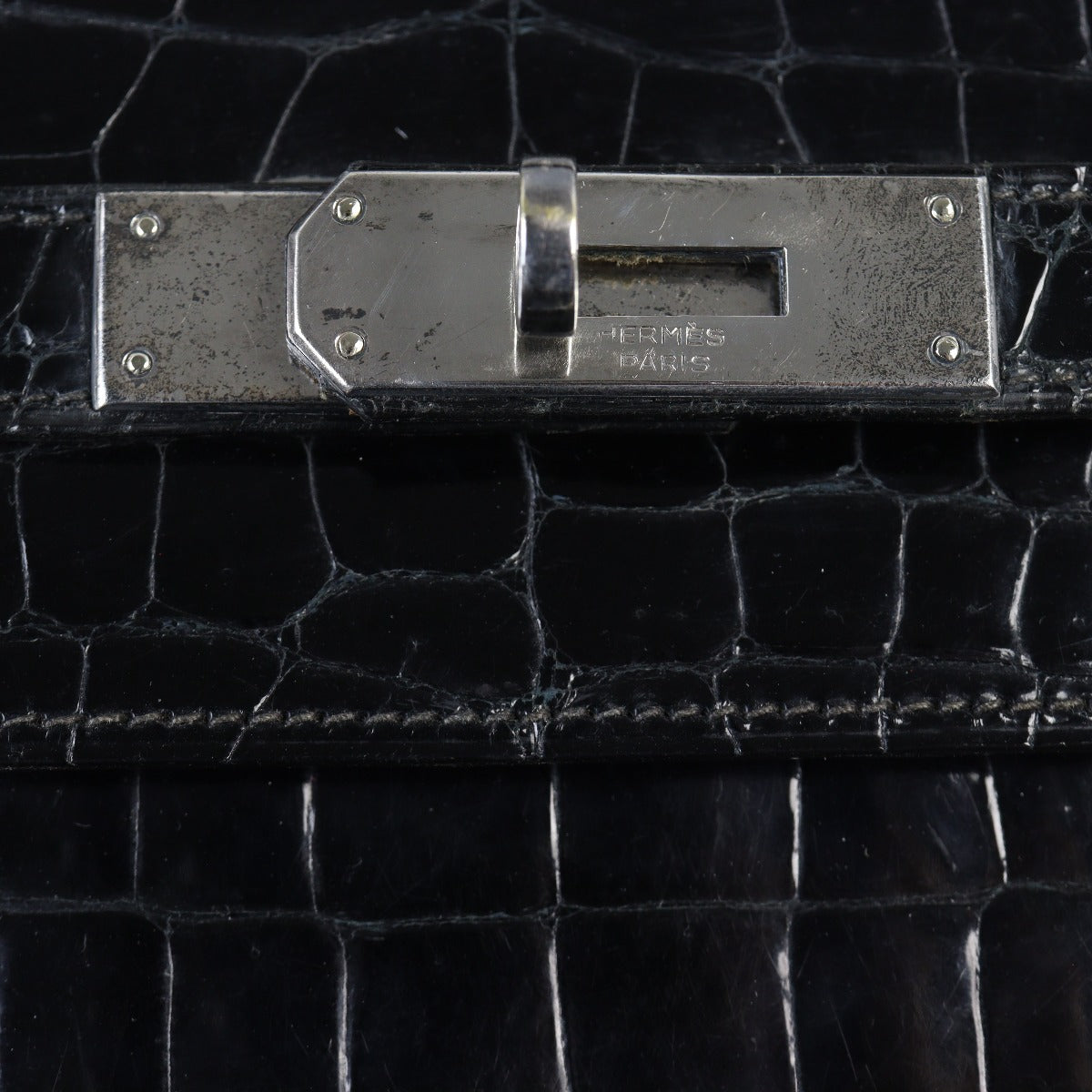 Hermes Kelly 35 Sellier Crocodile Vintage