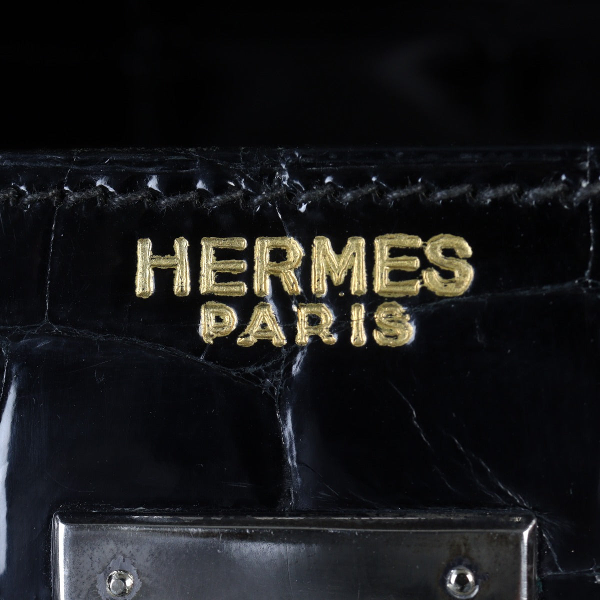 Hermes Kelly 35 Sellier Crocodile Vintage