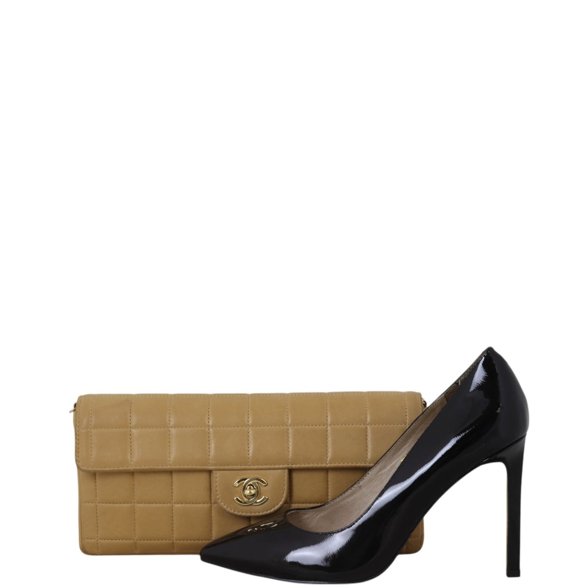 Chanel East-West Chocolate Bar Flap Bag