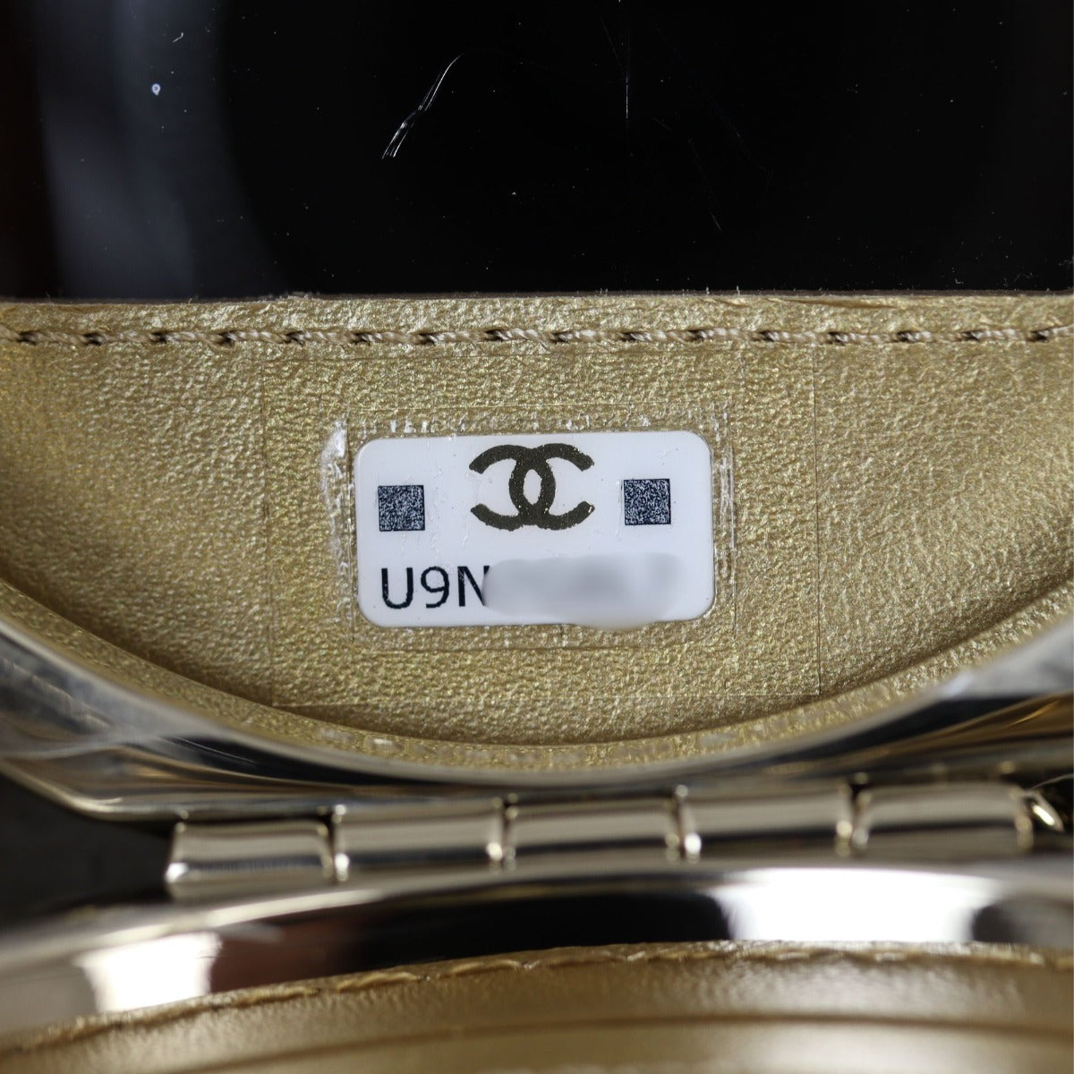 Chanel Enamel Round Poker Chip Clutch With Chain