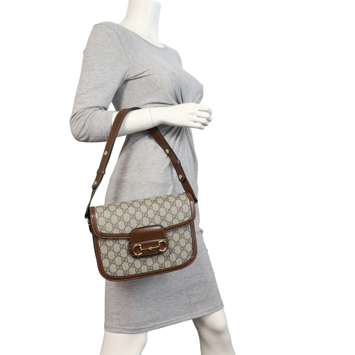 Gucci GG Supreme Horsebit 1955 Shoulder Bag