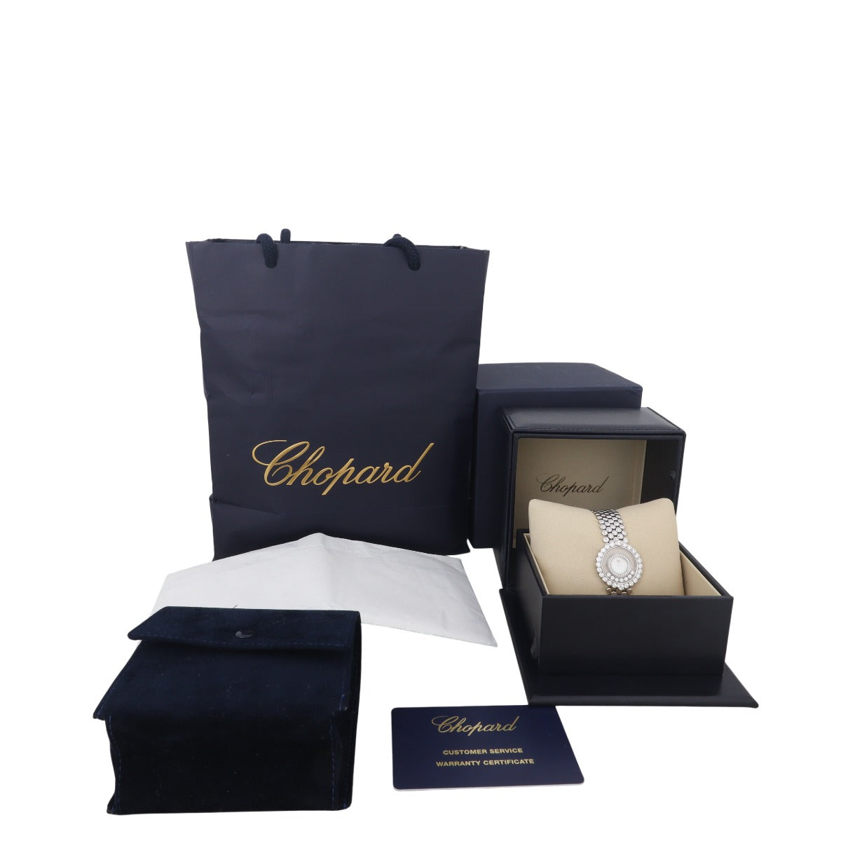 Chopard Happy Diamonds 18k White Gold Watch