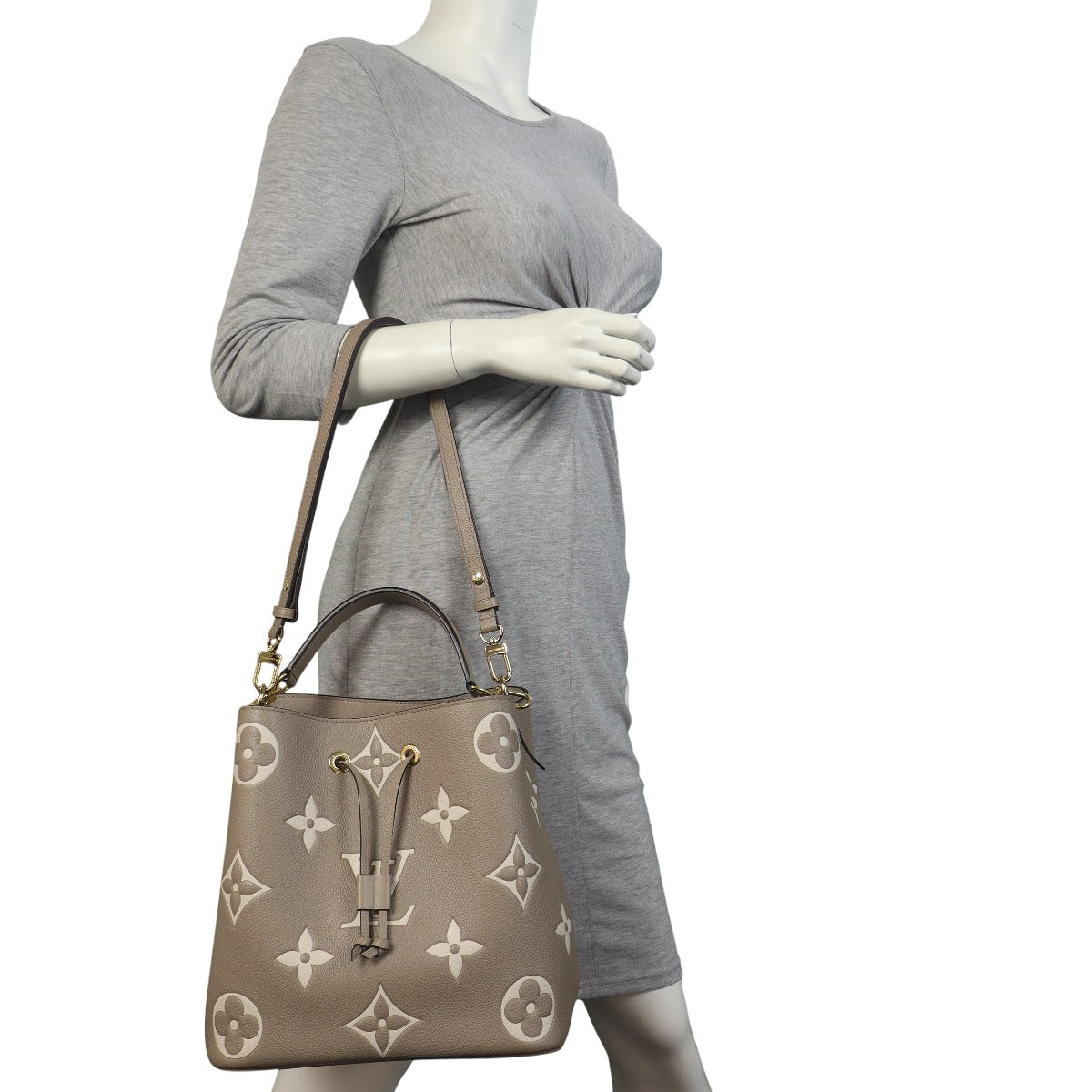 Louis Vuitton NeoNoe MM Monogram Empreinte Giant Bicolour