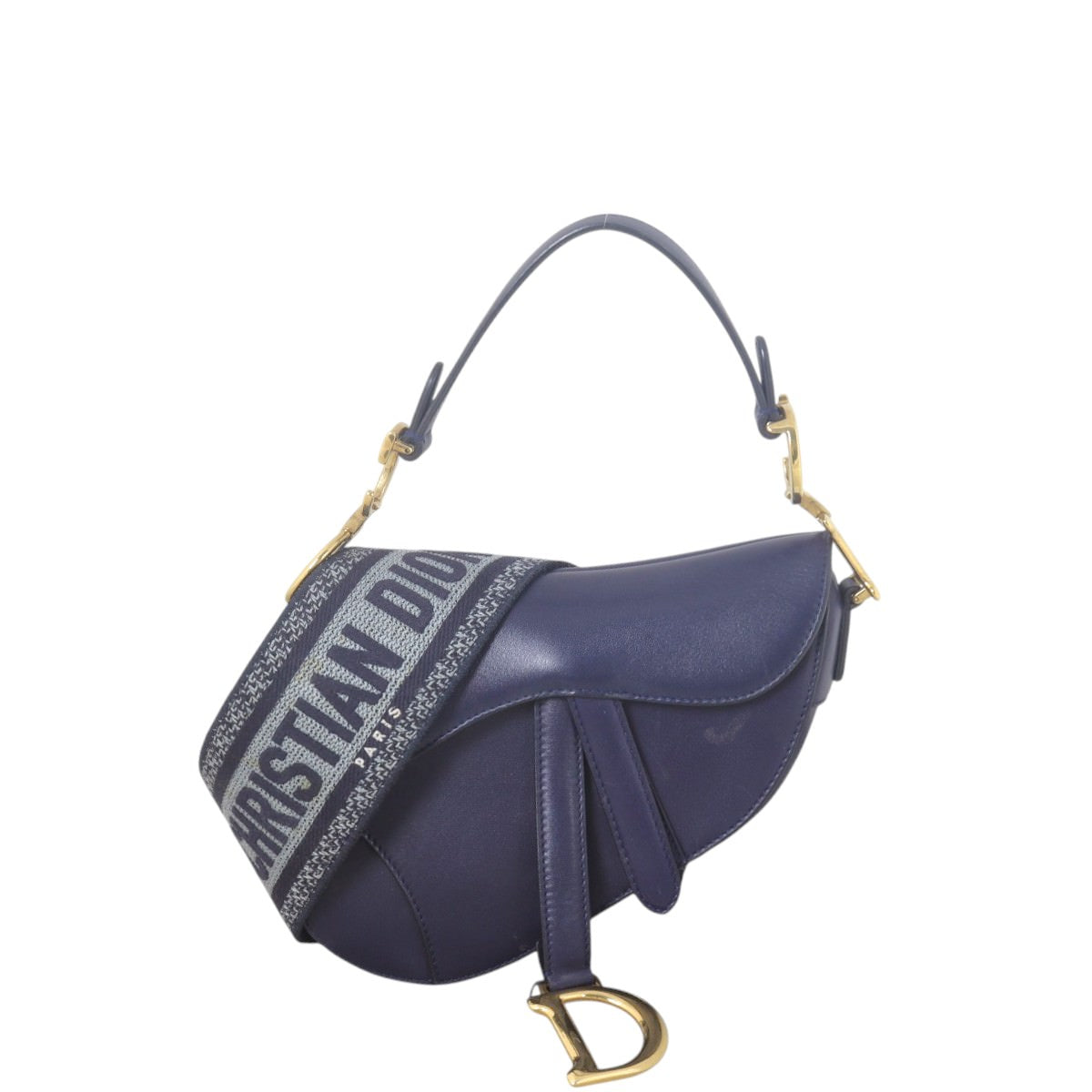 Dior Saddle Bag Mini with Embroidered Strap