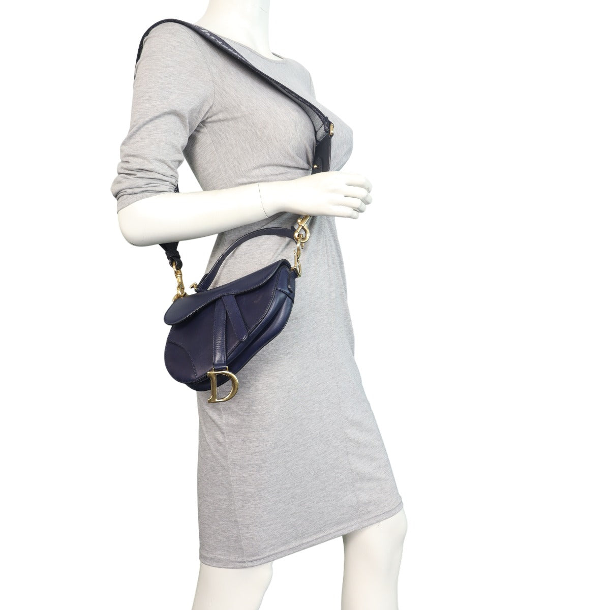 Dior Saddle Bag Mini with Embroidered Strap