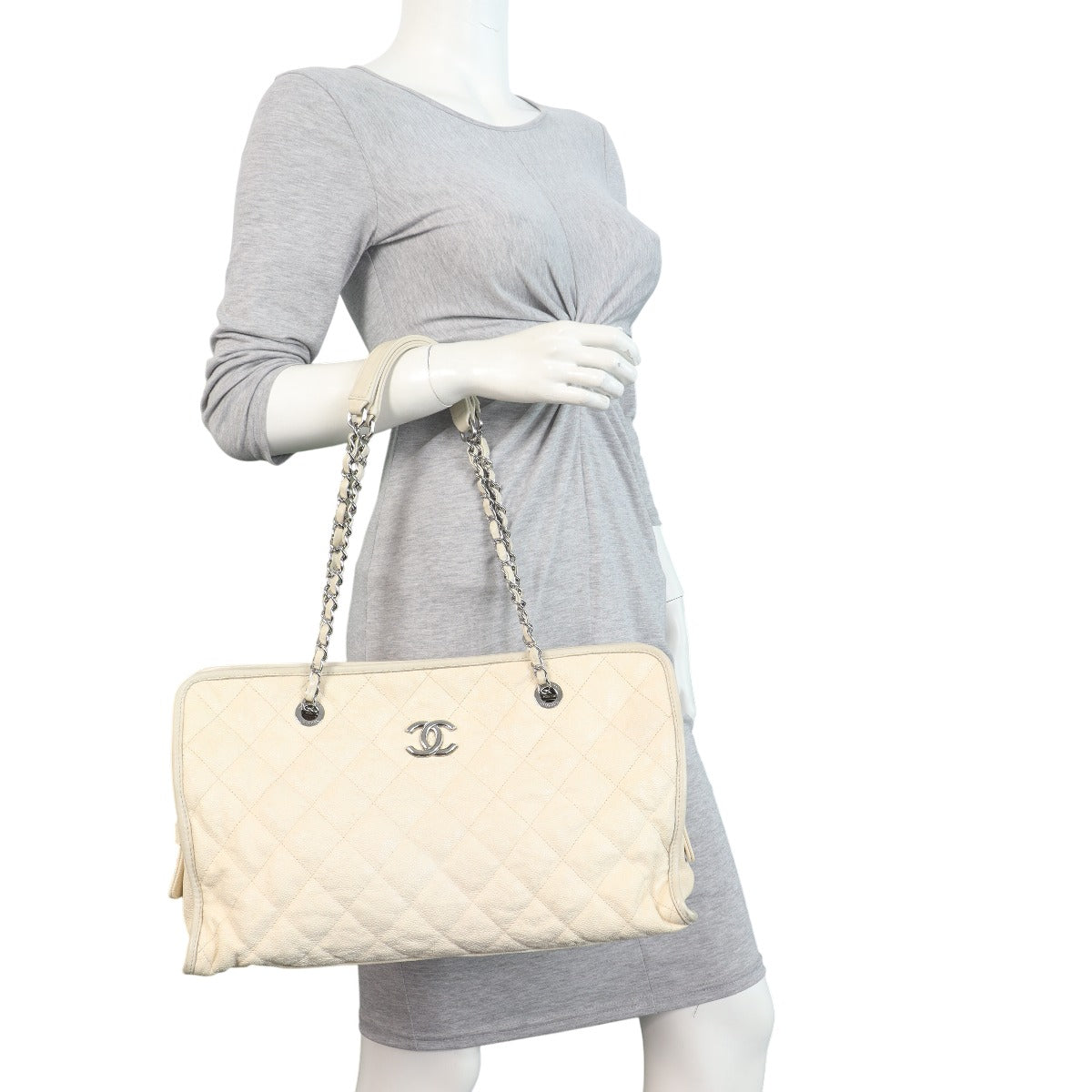 Chanel French Riviera Zip Shopping Tote