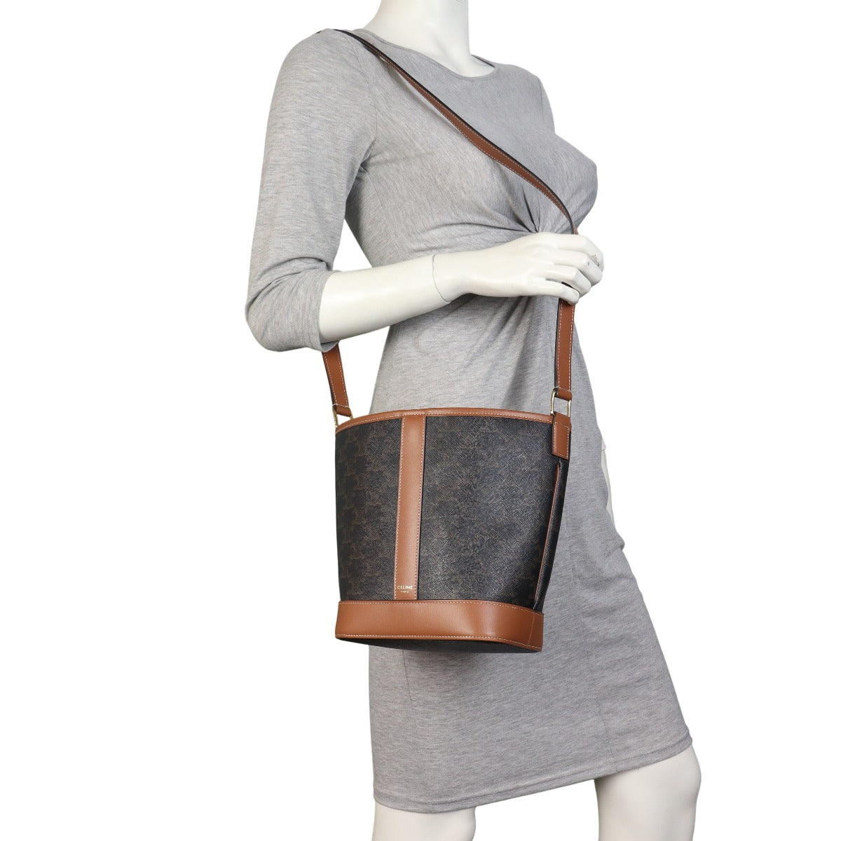 Celine Triomphe Bucket Bag Small