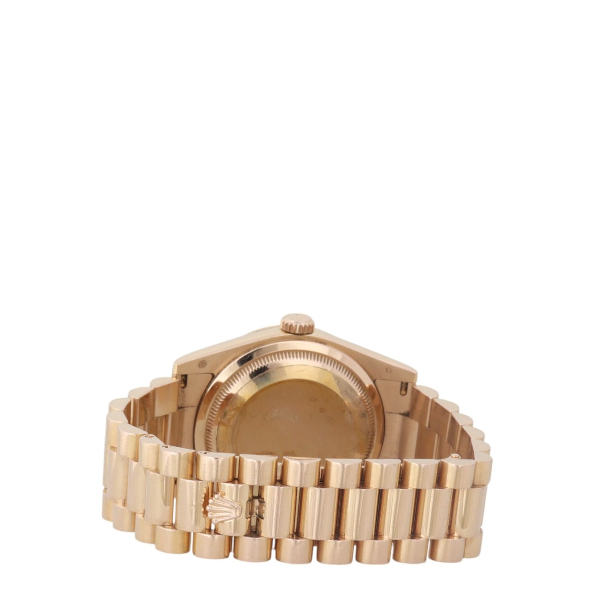 Rolex Oyster Perpetual Day-Date 36mm Meteorite 18k Everose Gold Diamond Watch