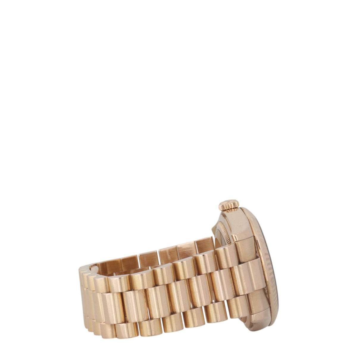 Rolex Oyster Perpetual Day-Date 36mm Meteorite 18k Everose Gold Diamond Watch