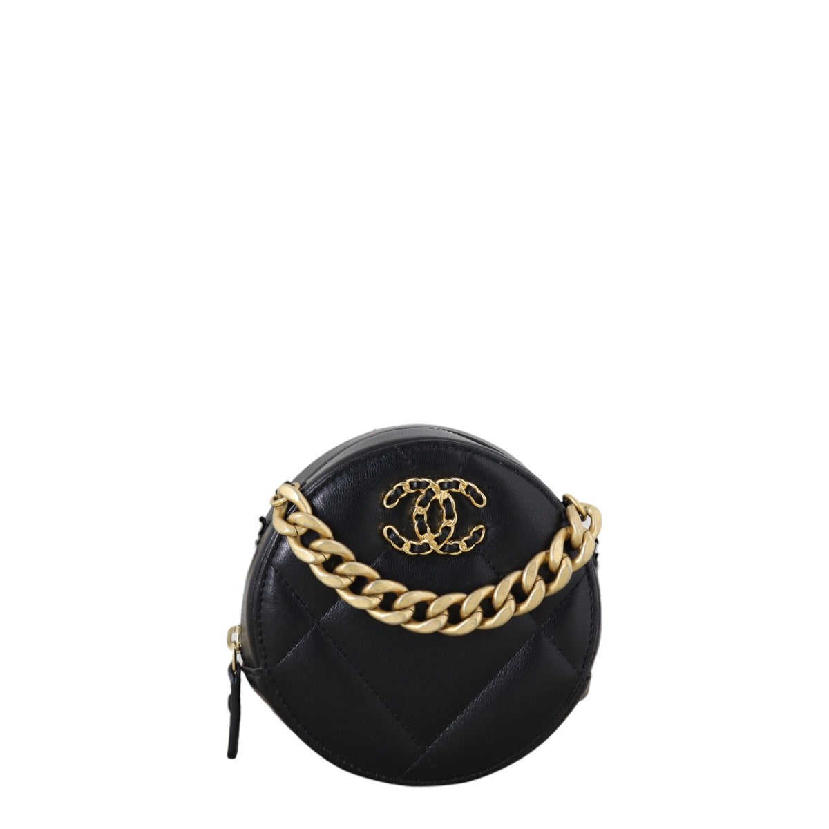 Chanel 19 Round Clutch with Chain