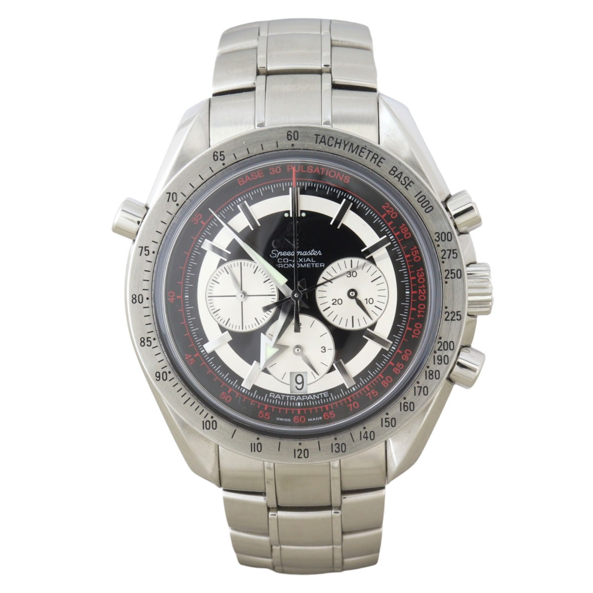 Omega Speedmaster Broad Arrow Rattrapante Co-Axial 44mm Chronograph Watch