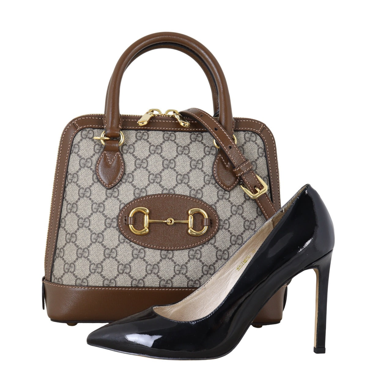 Gucci GG Supreme 1955 Horsebit Top Handle Bag Small