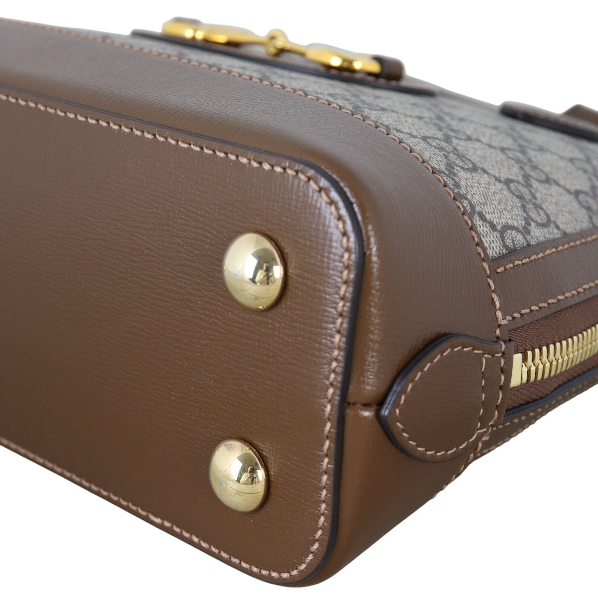 Gucci GG Supreme 1955 Horsebit Top Handle Bag Small