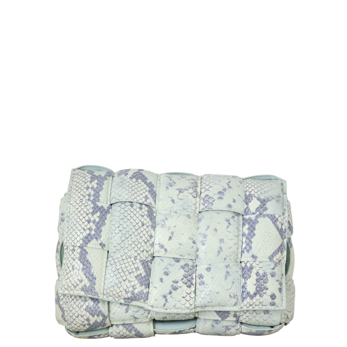 Bottega Veneta Padded Cassette Snakeskin Embossed