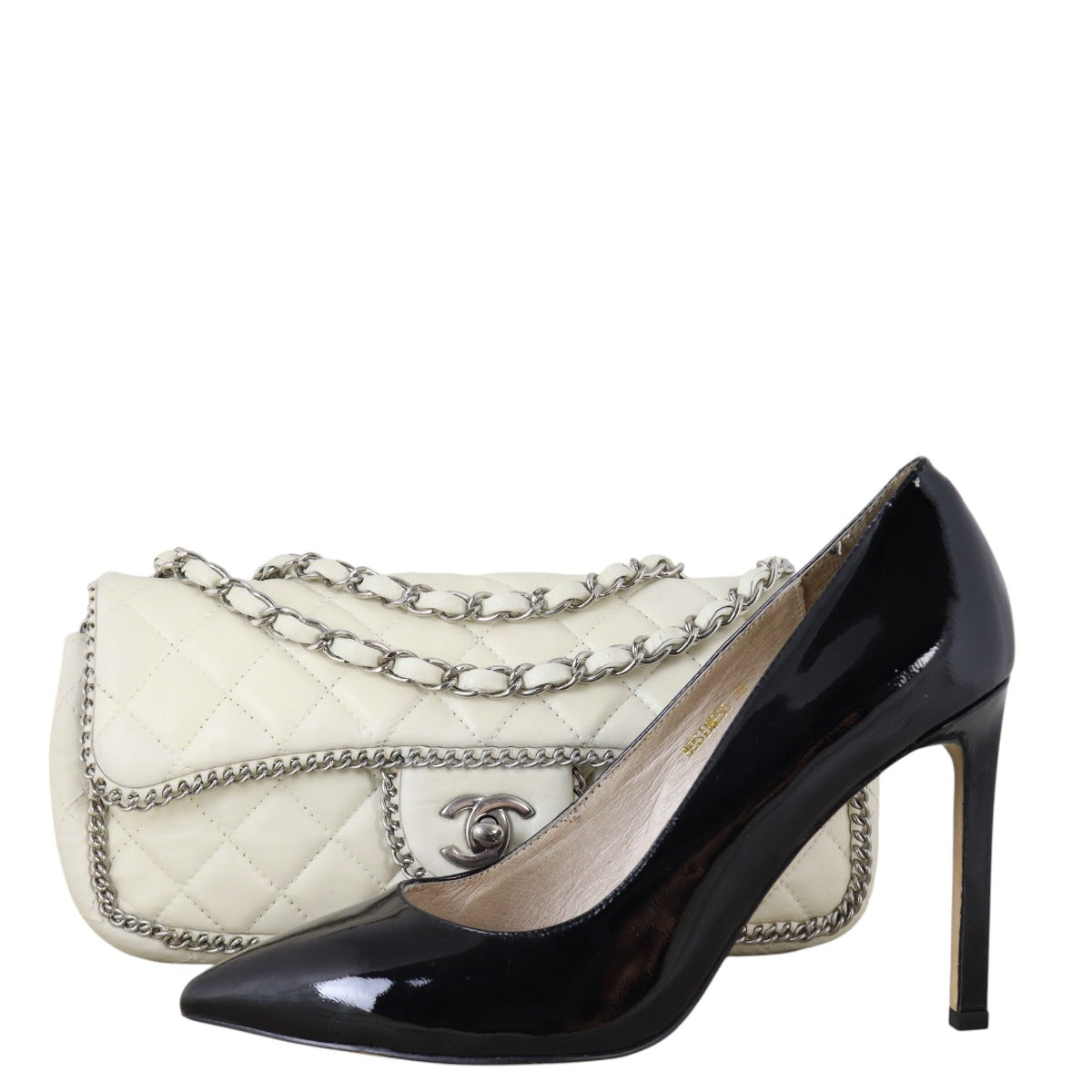 Chanel Chain Trim East West Flap Bag