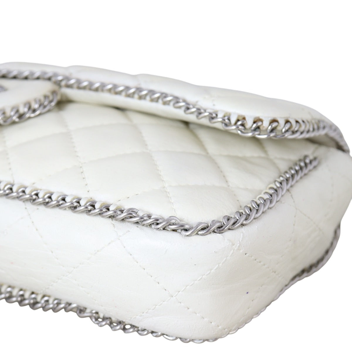 Chanel Chain Trim East West Flap Bag