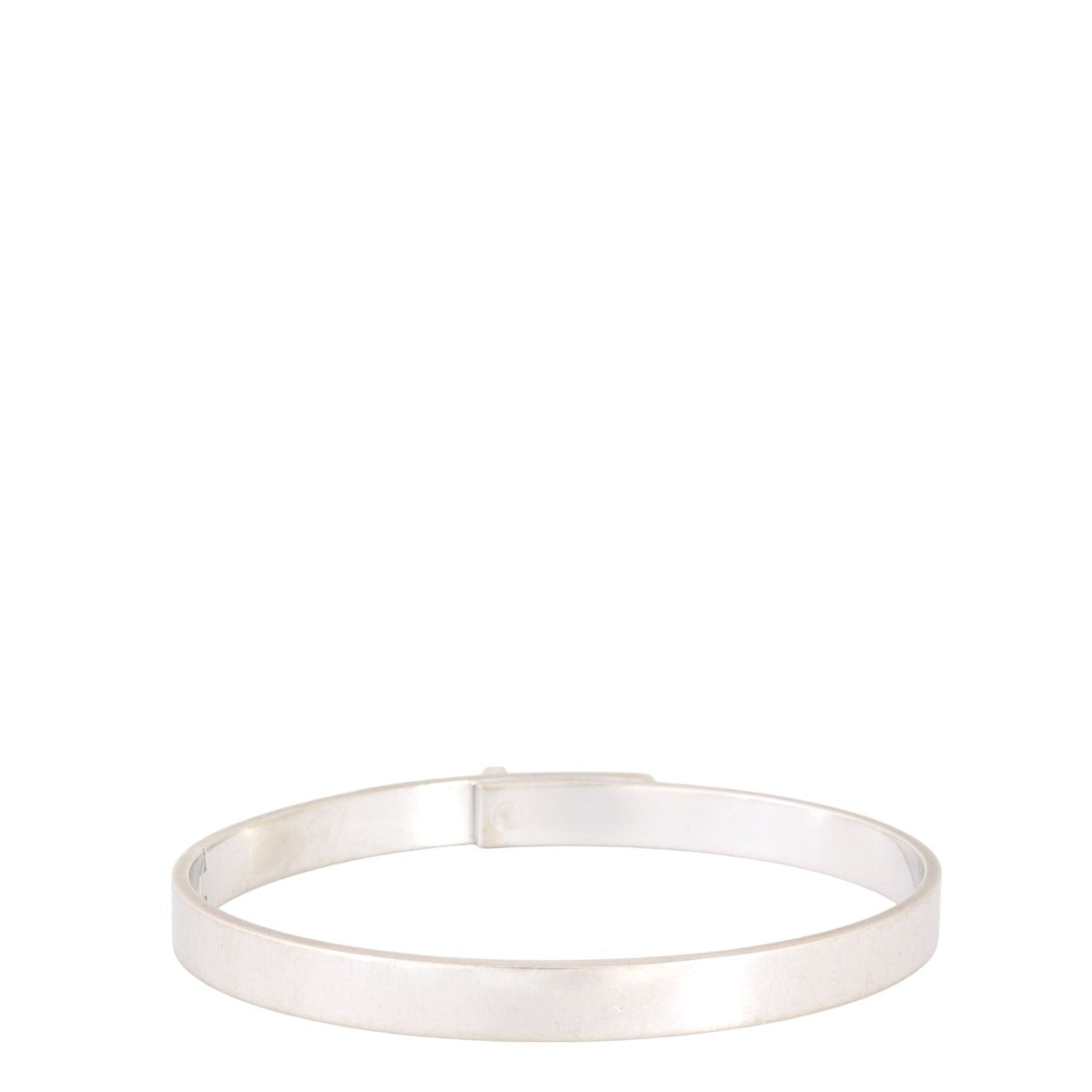 Hermes Kelly 18k White Gold Diamond Bracelet Small