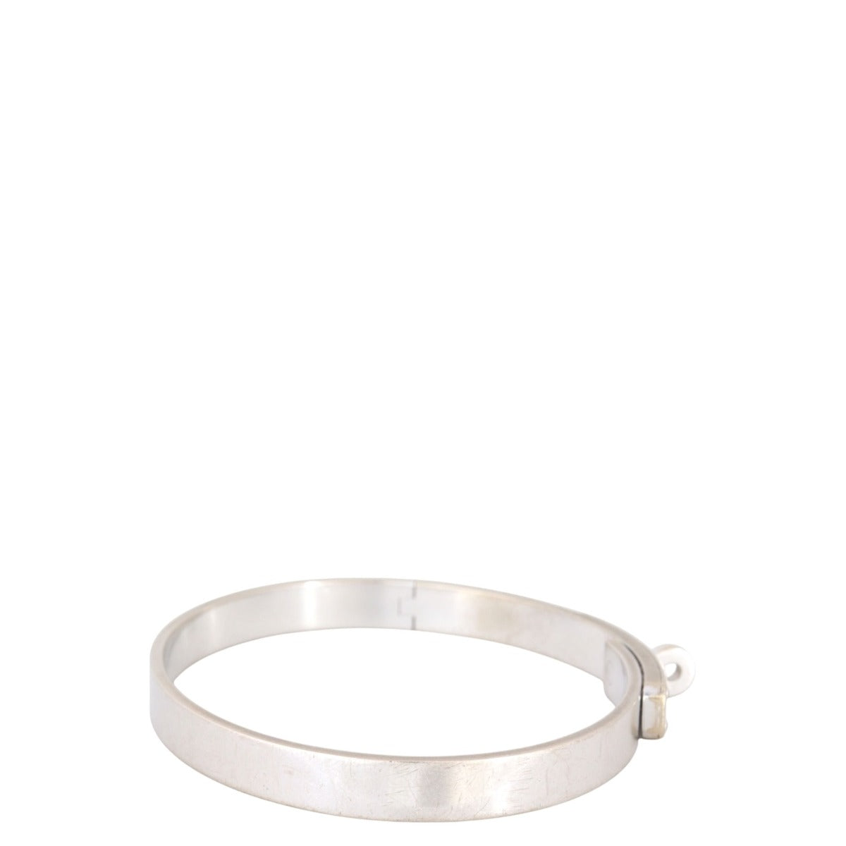 Hermes Kelly 18k White Gold Diamond Bracelet Small