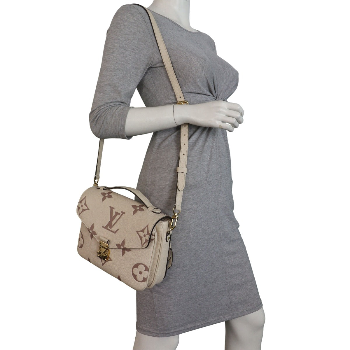 Louis Vuitton Pochette Metis Monogram Empreinte Bicolour