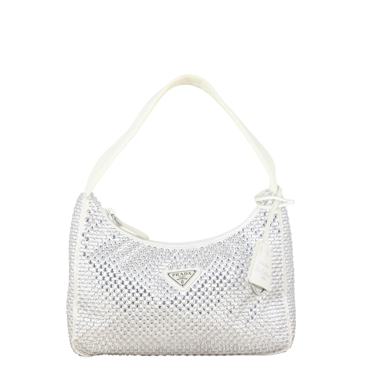 Prada Re-Edition 2000 Satin Crystal Mini Bag