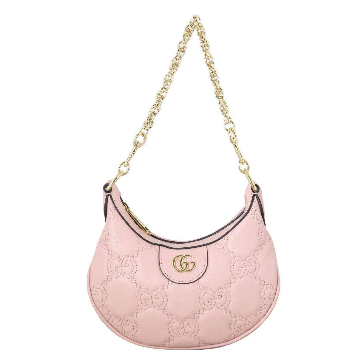 Gucci GG Matelasse Half Moon Mini Hobo