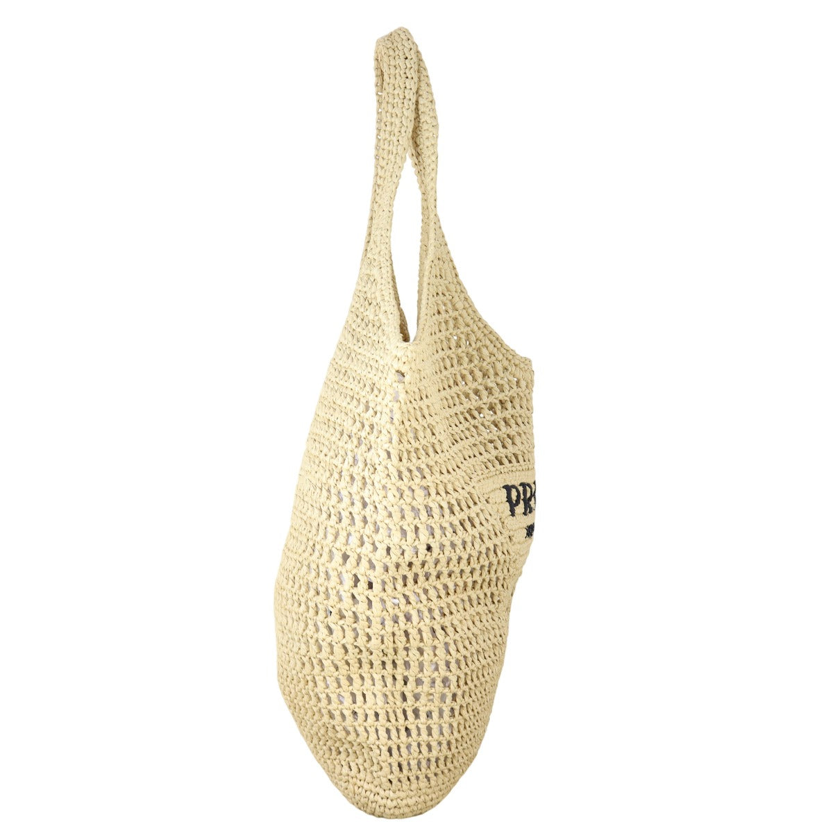 Prada Crochet Raffia Hobo