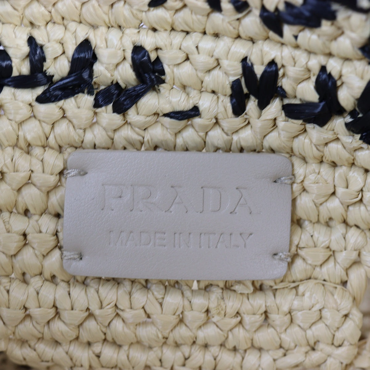 Prada Crochet Raffia Hobo