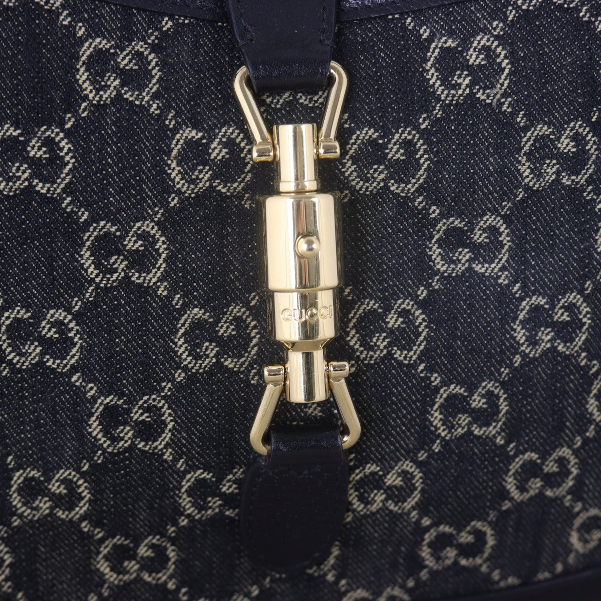 Gucci Jackie 1961 GG Denim Small Hobo