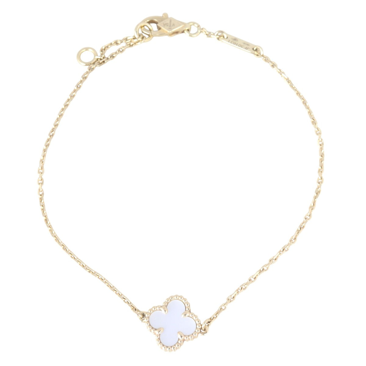 Van Cleef & Arpels Sweet Alhambra Mother of Pearl 18k Yellow Gold Bracelet