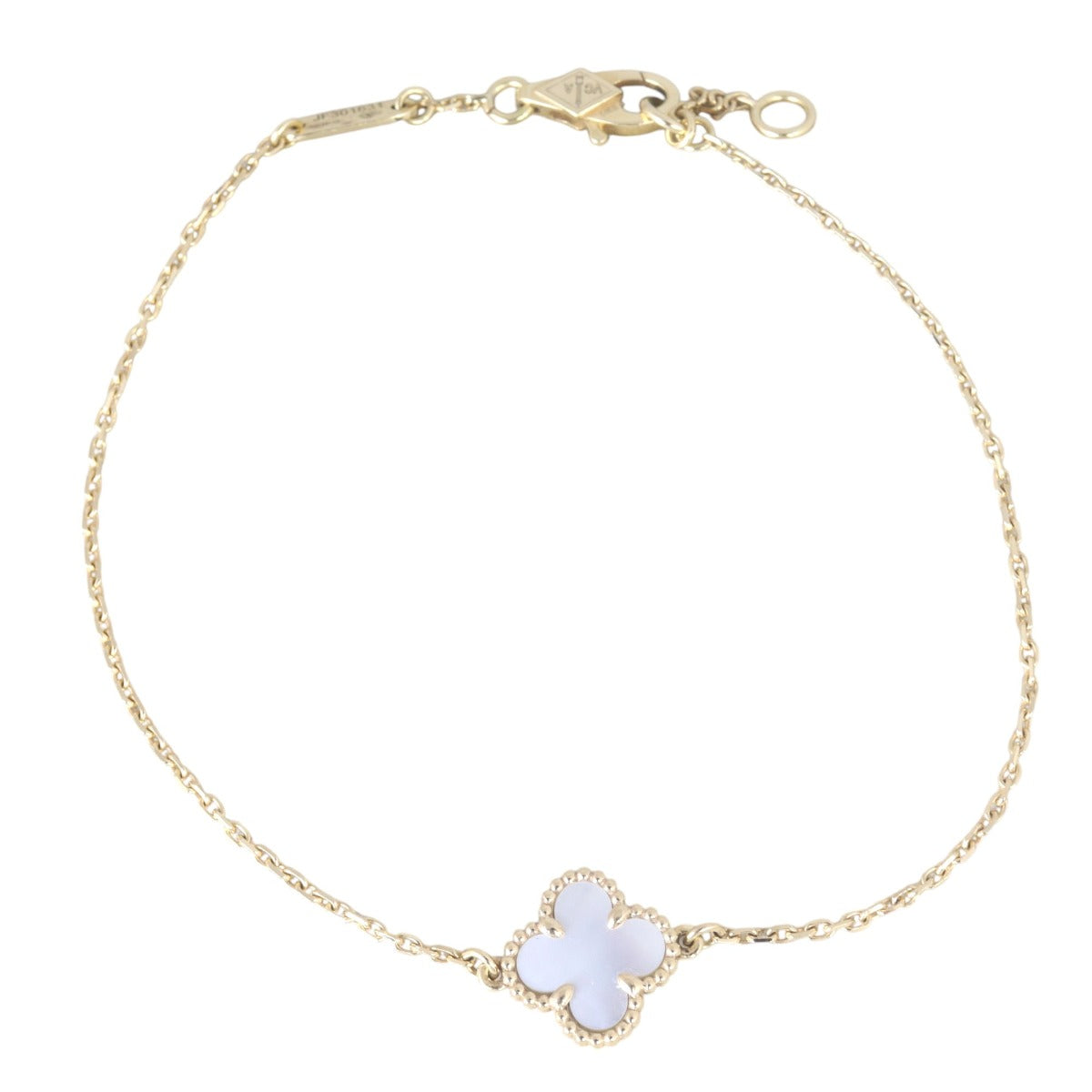 Van Cleef & Arpels Sweet Alhambra Mother of Pearl 18k Yellow Gold Bracelet