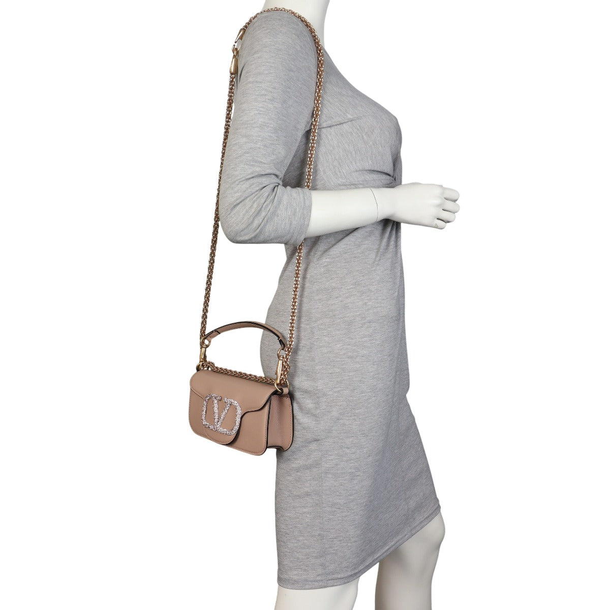 Valentino Jewel Vlogo Loco Shoulder Bag