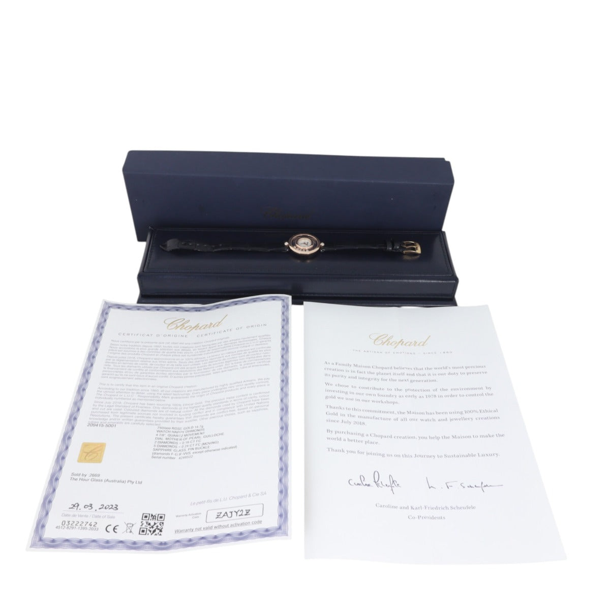 Chopard Happy Diamonds Icons 18k Rose Gold Watch