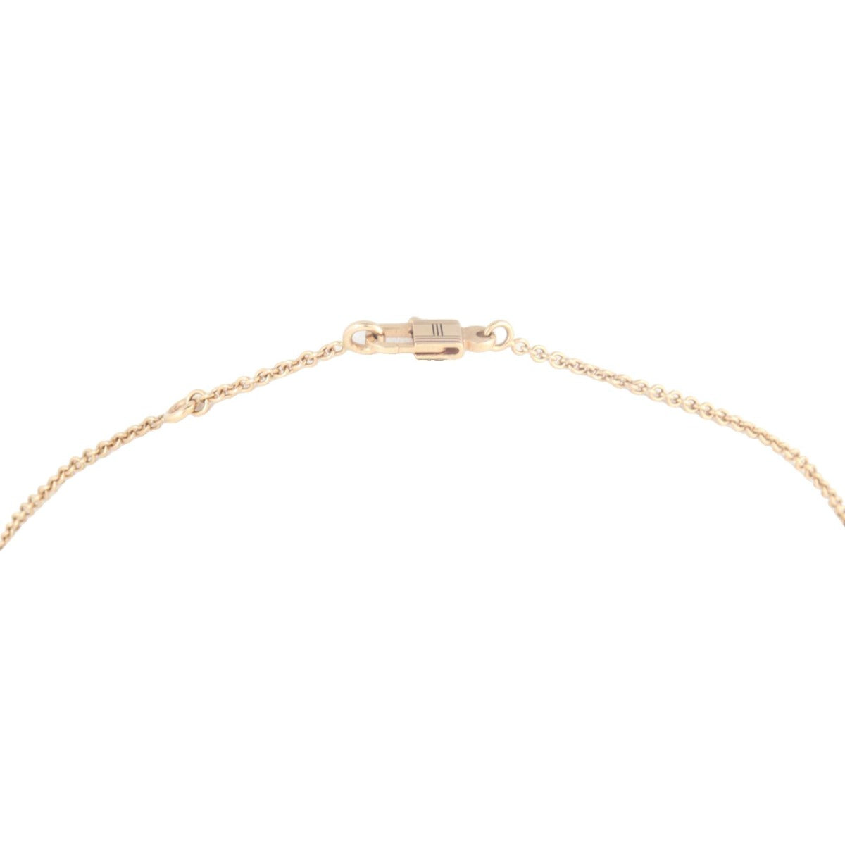 Hermes Amulettes Constance Pendant Diamond 18k Rose Gold Necklace