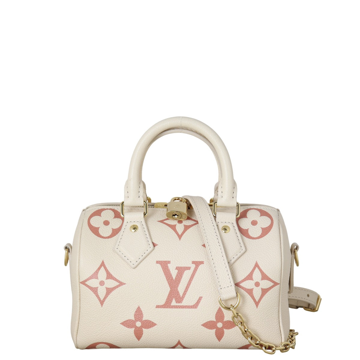 Louis Vuitton Speedy 20 Bandouliere Monogram Empreinte Giant Bicolour