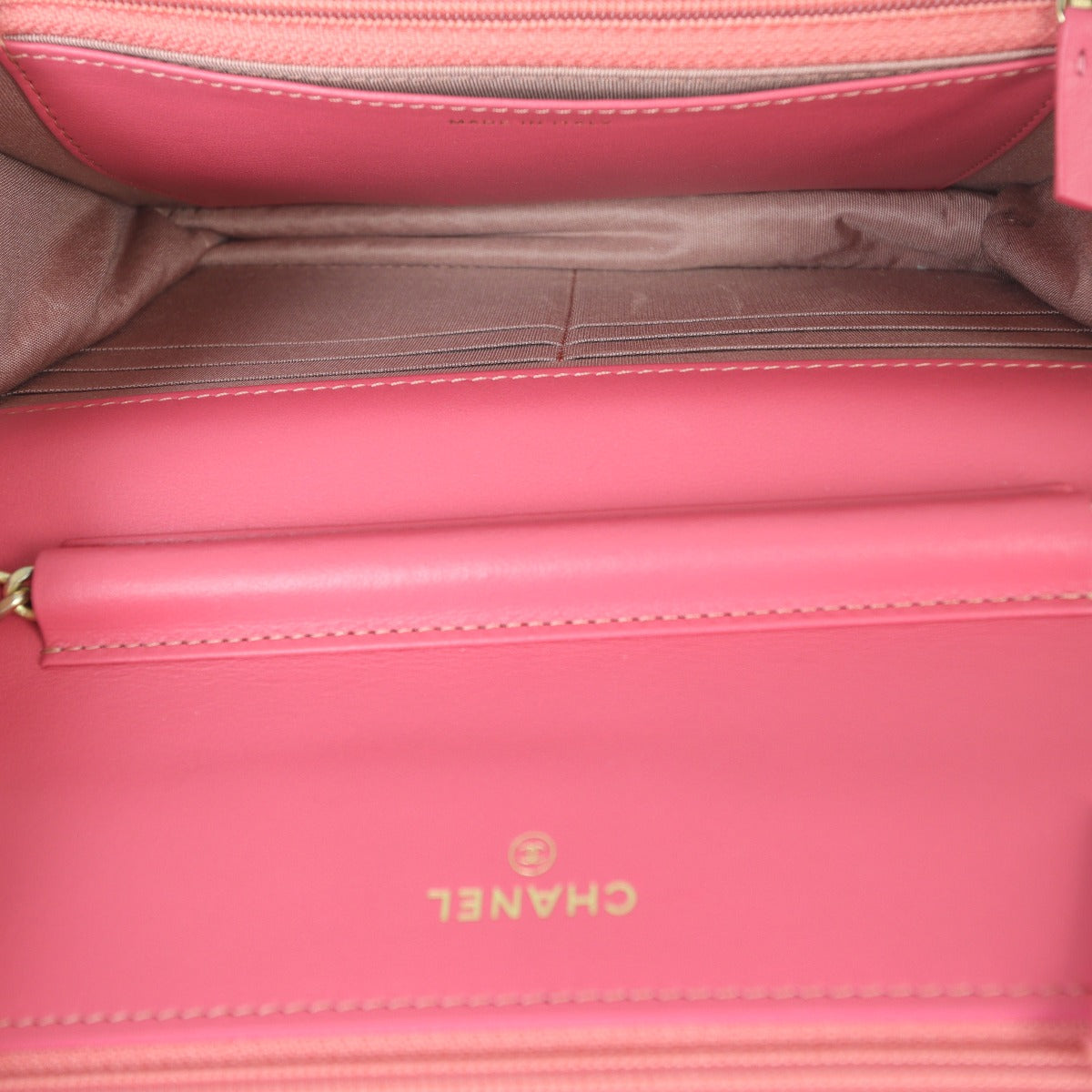 Chanel CC Timeless Wallet on Chain Tweed