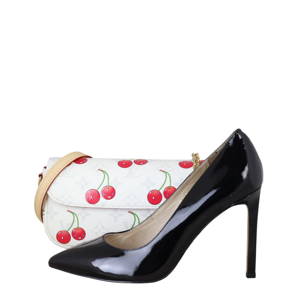 Louis Vuitton x Takashi Murakami Ivy Wallet On Chain Monogram Cerises