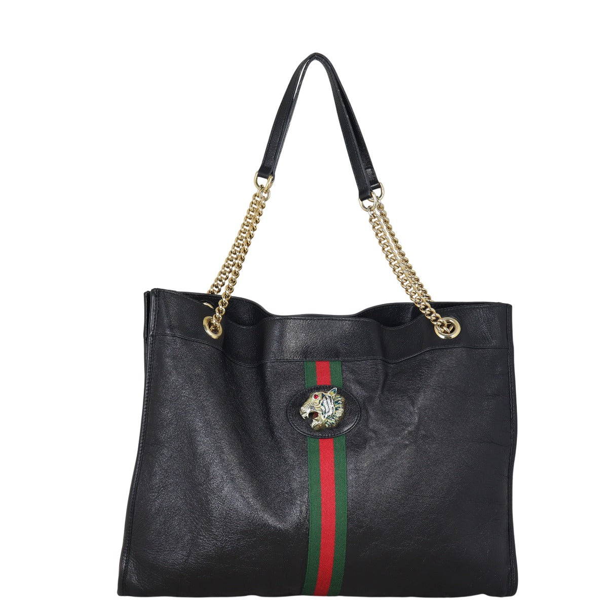 Gucci Leather Rajah Large Tote