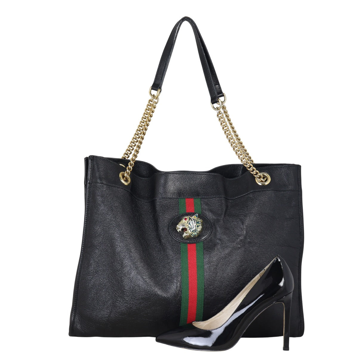 Gucci Leather Rajah Large Tote