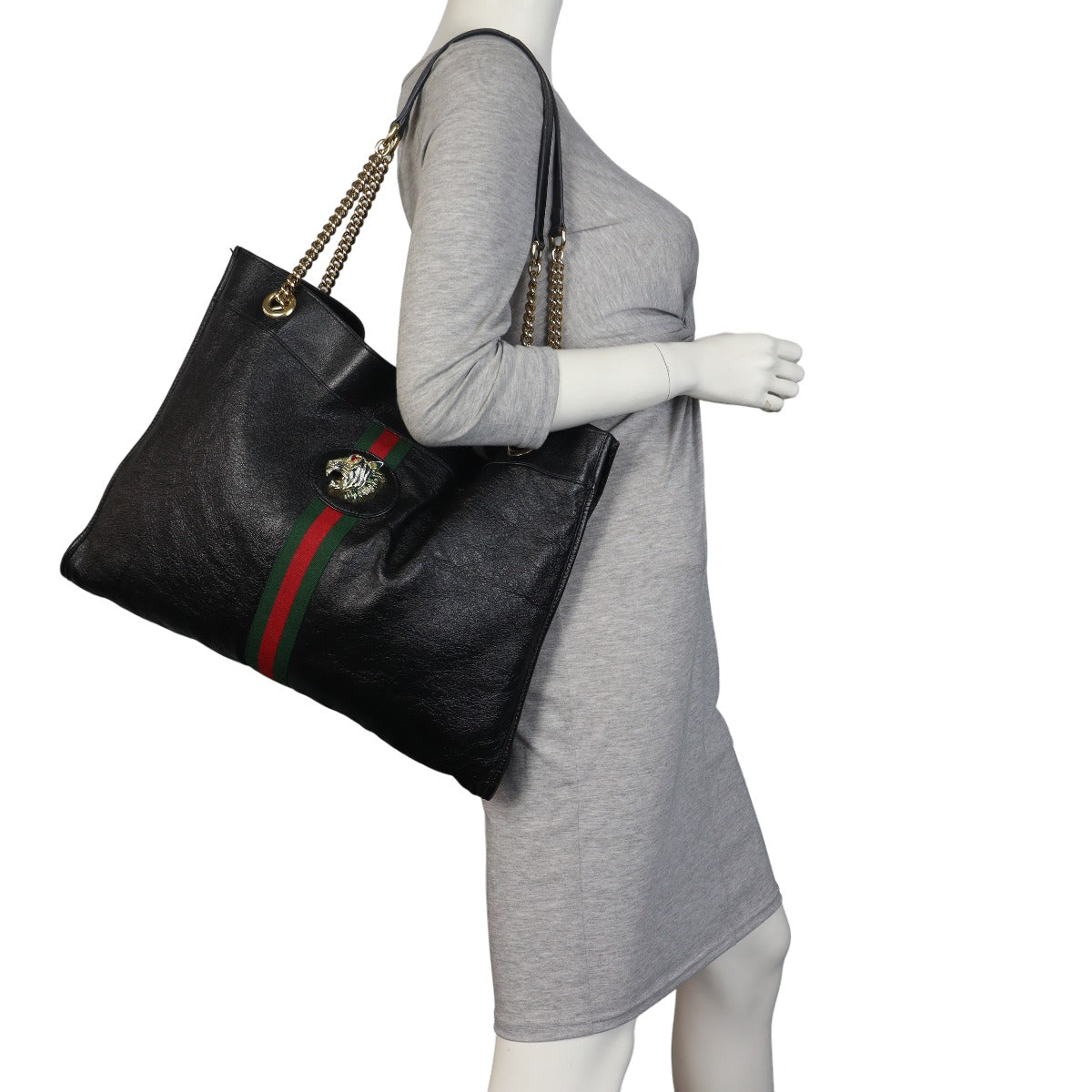 Gucci Leather Rajah Large Tote