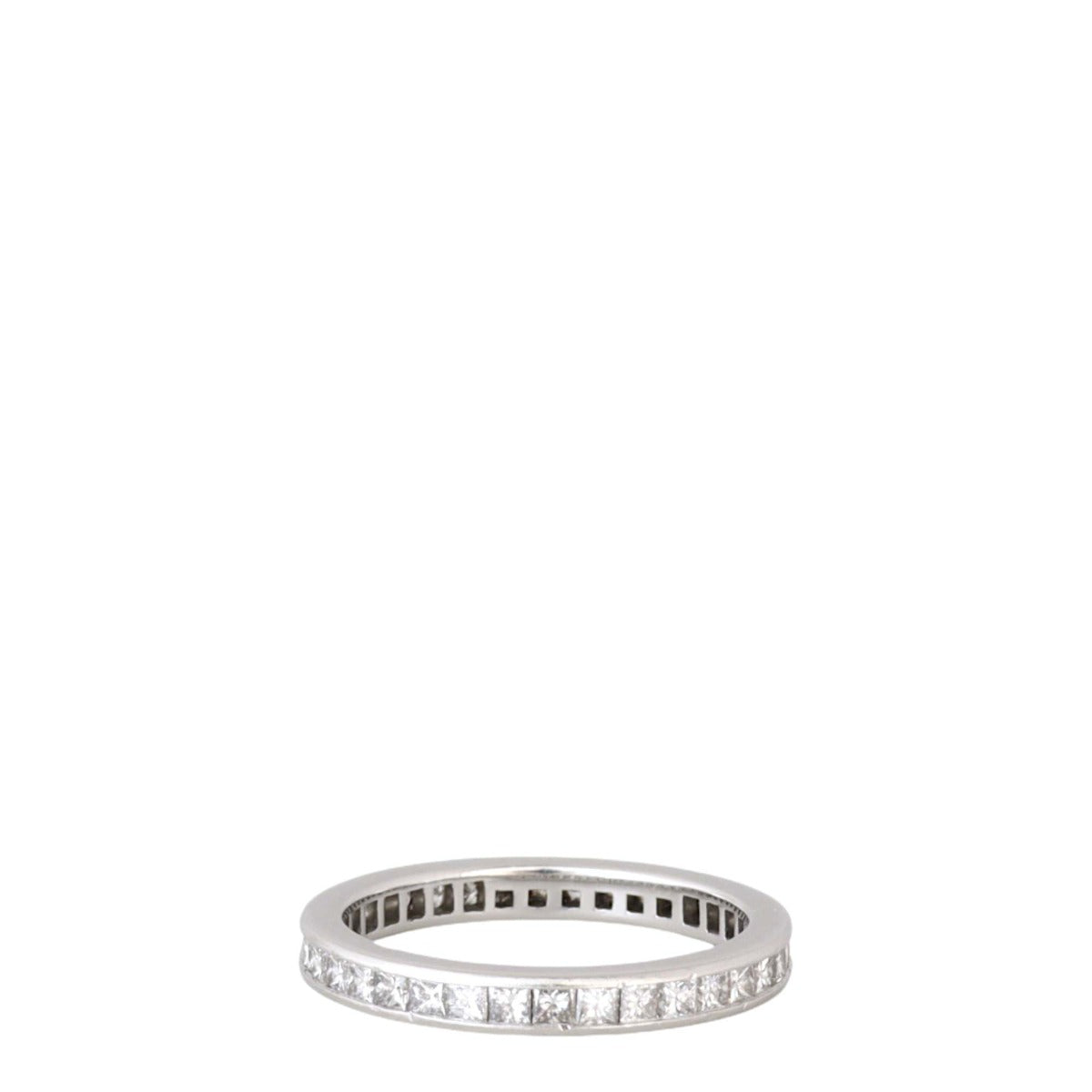 Tiffany & Co Princess Cut Full Circle Diamond Platinum Wedding Band