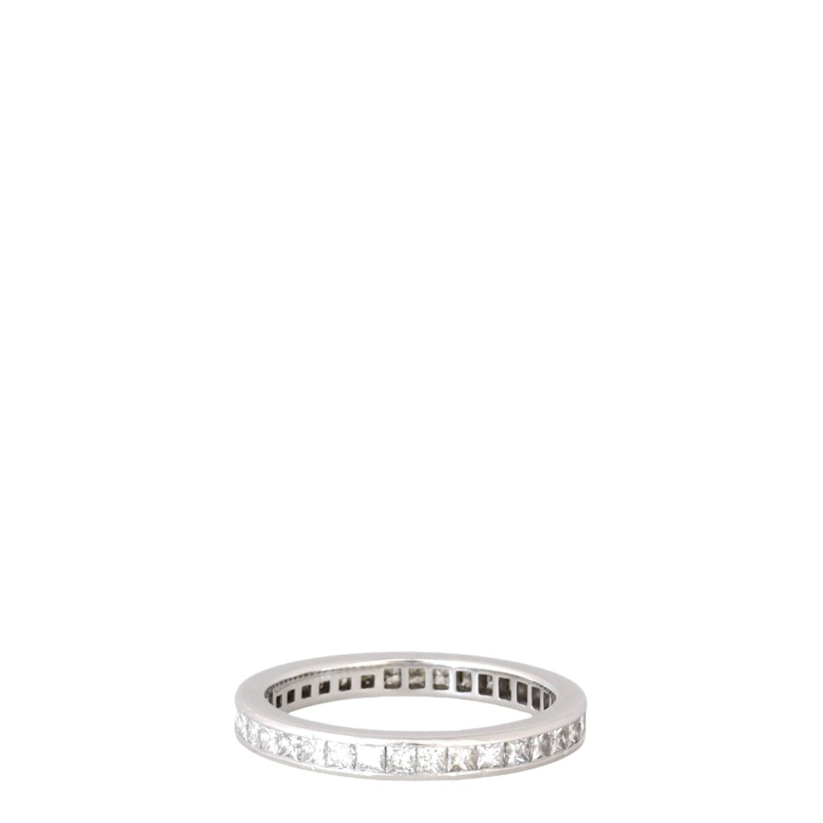 Tiffany & Co Princess Cut Full Circle Diamond Platinum Wedding Band