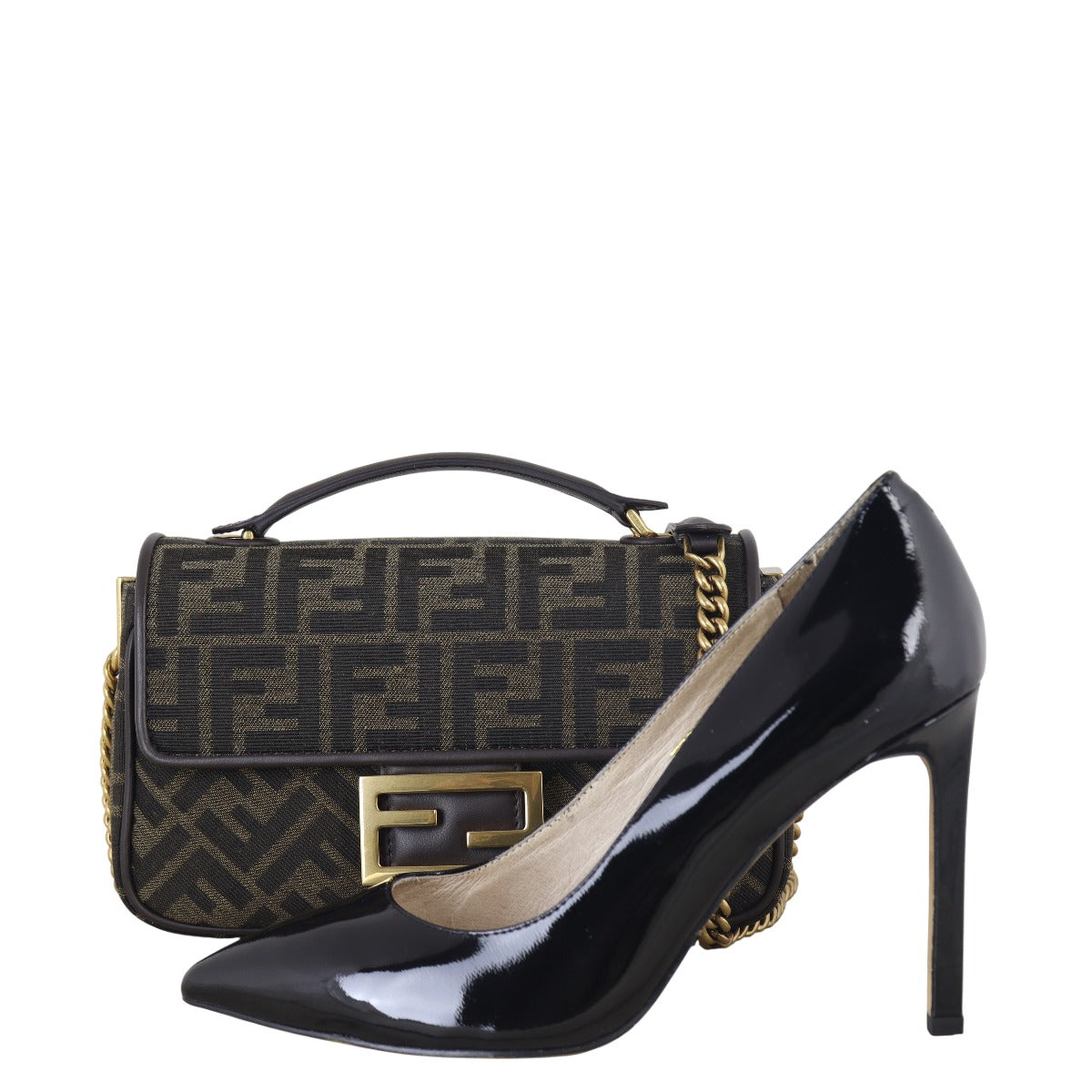 Fendi Baguette Chain Midi Bag