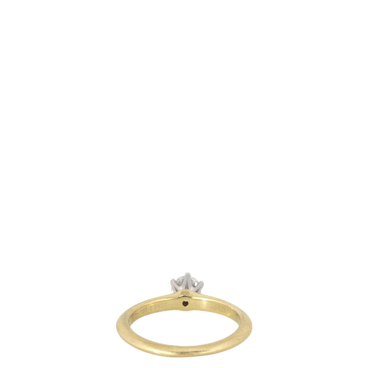 Tiffany & Co Tiffany Setting Solitaire Diamond 18k Yellow Gold Ring