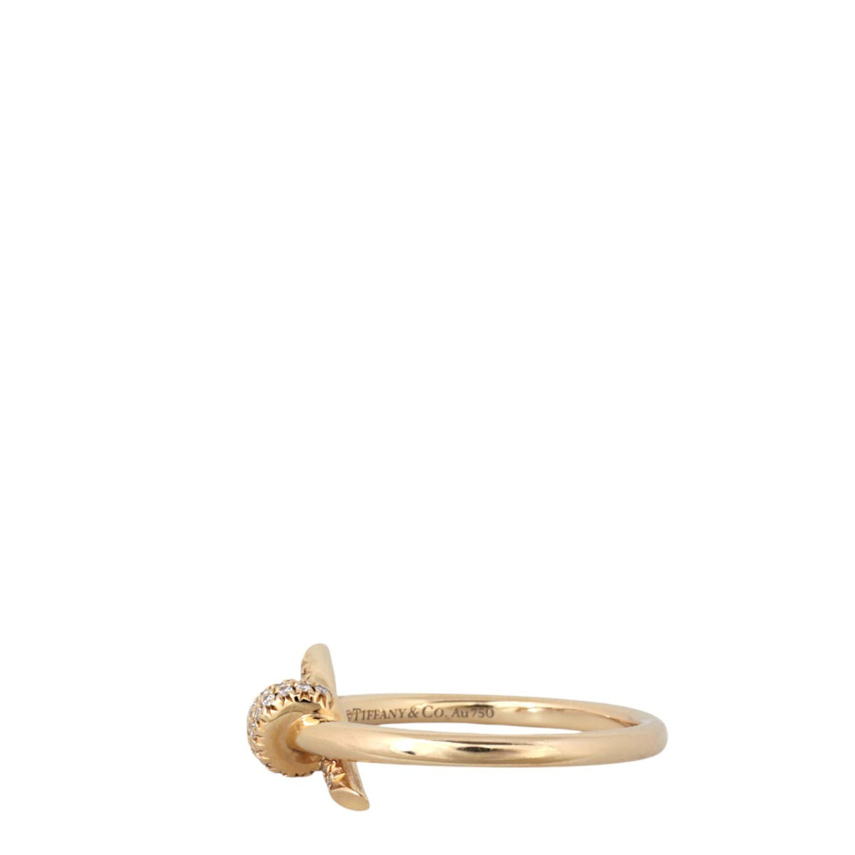 Tiffany & Co Knot 18k Rose Gold Diamond Ring
