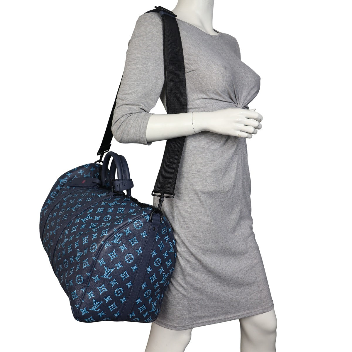 Louis Vuitton Keepall 50 Bandouliere Monogram Shadow