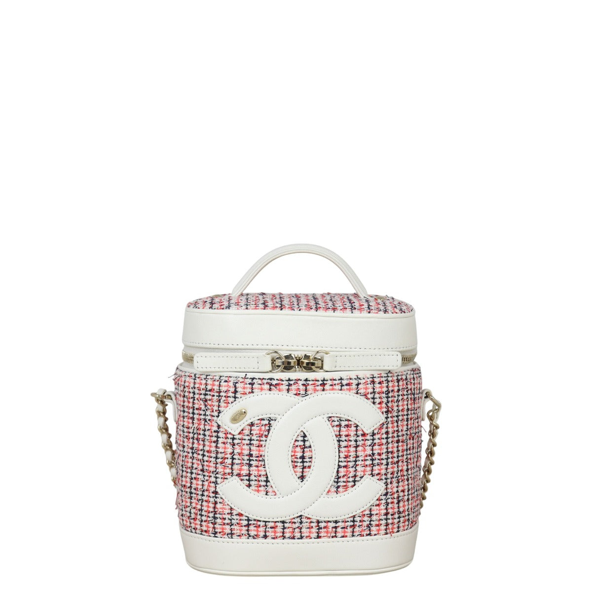 Chanel CC Tweed Vanity Case