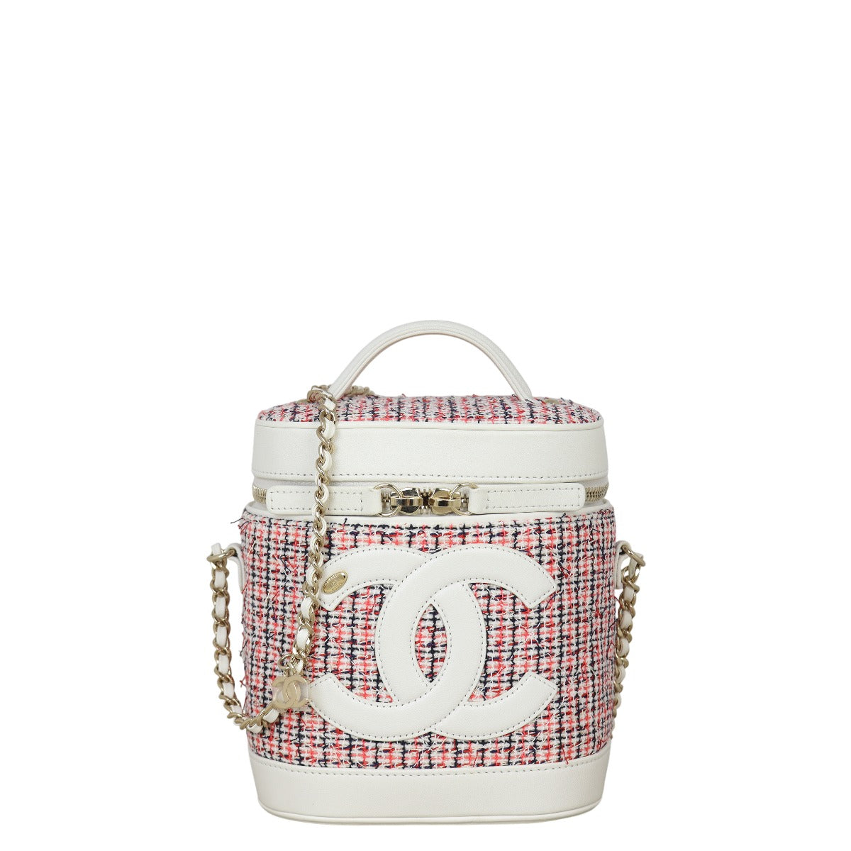 Chanel CC Tweed Vanity Case