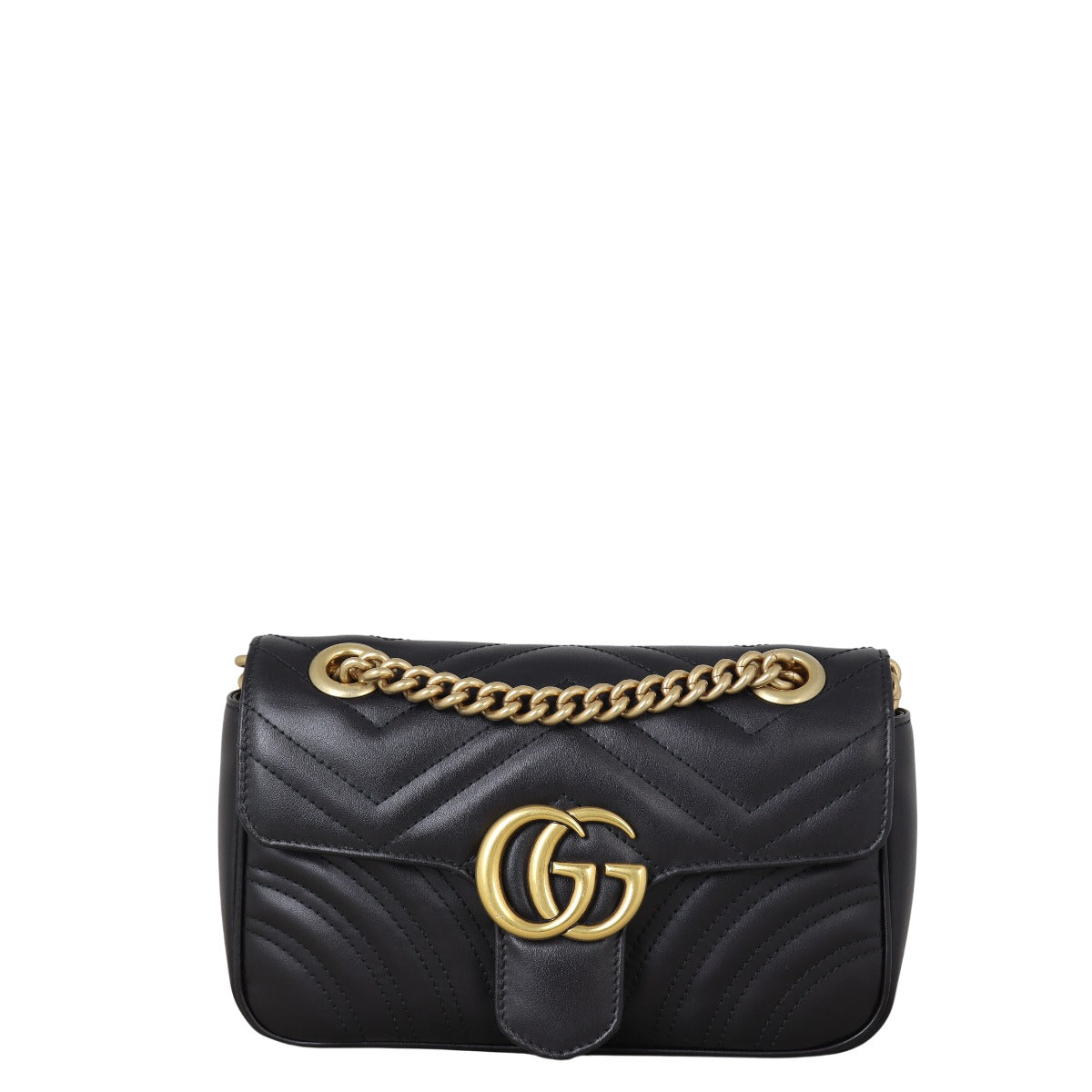 Gucci GG Marmont Matelasse Small Shoulder Bag Black